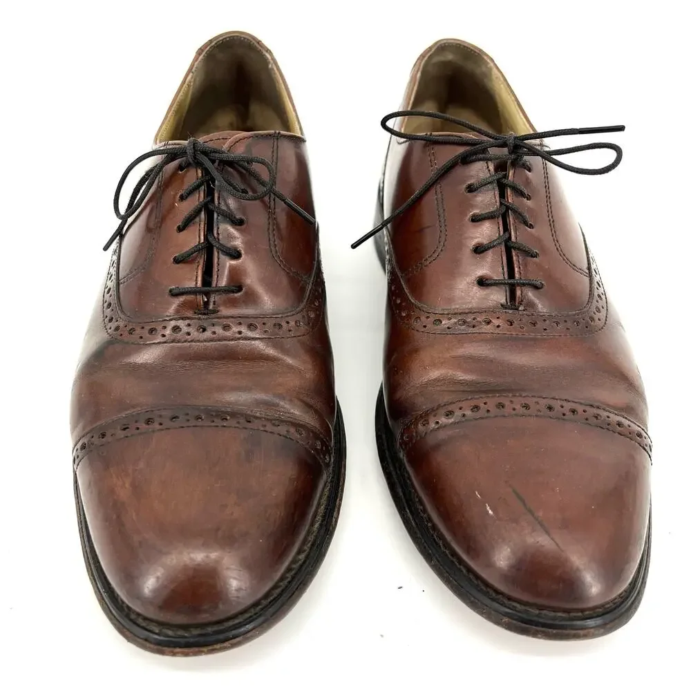 Bostonian Impression Mens Wingtip Brown‎ Leather Oxford shoes (22022) Size 9.5